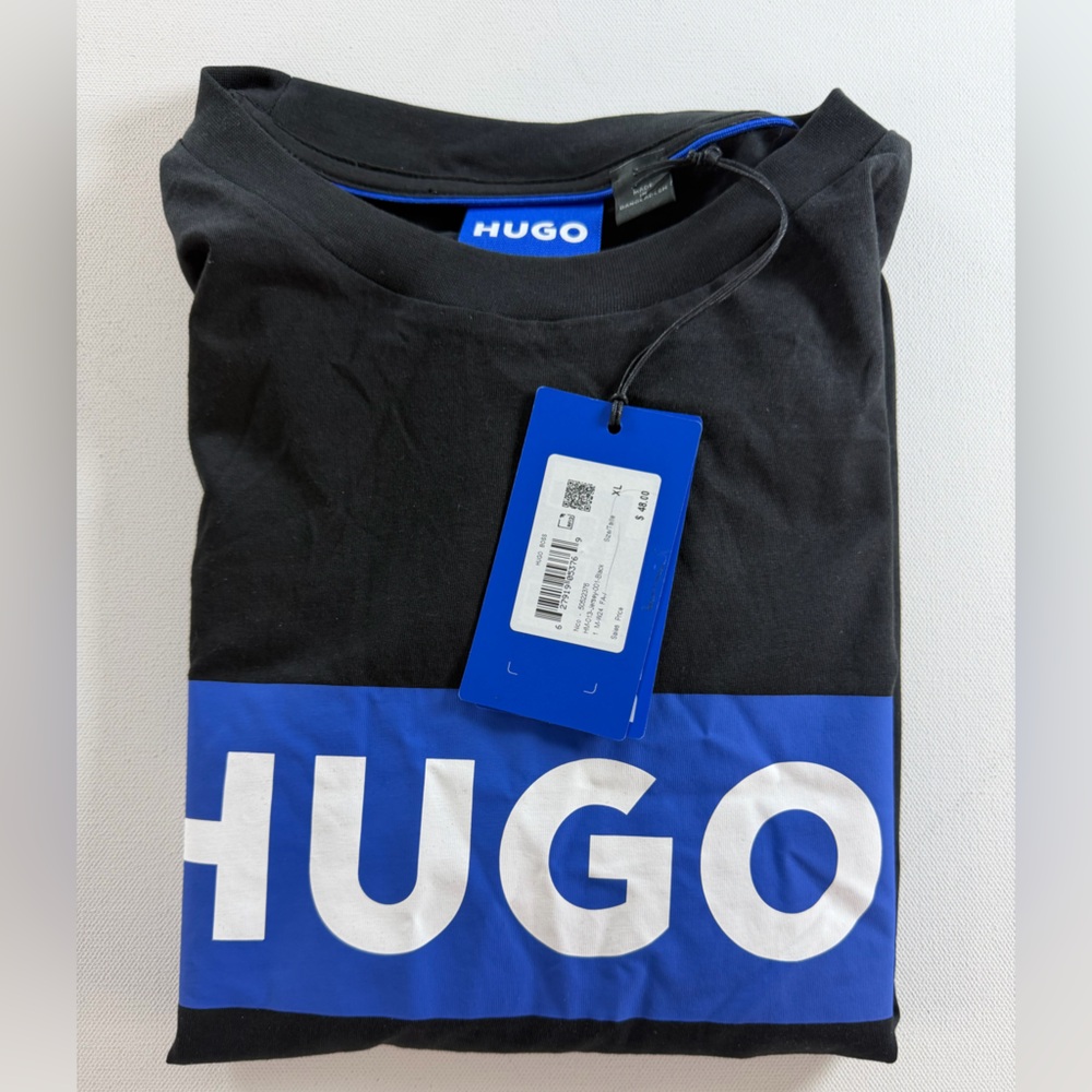 HUGO BOSS BLUE-LOGO T-SHIRT IN COTTON JERSEY
| Regular fit | Color: Black XL - Picture 10 of 10